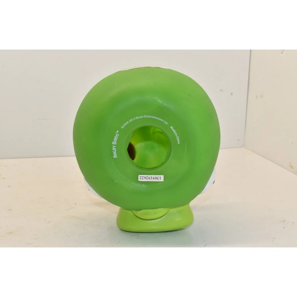 Rare Angry Birds King Pig Green Ceramic Coin Piggy Bank Rovio NO STOPPER